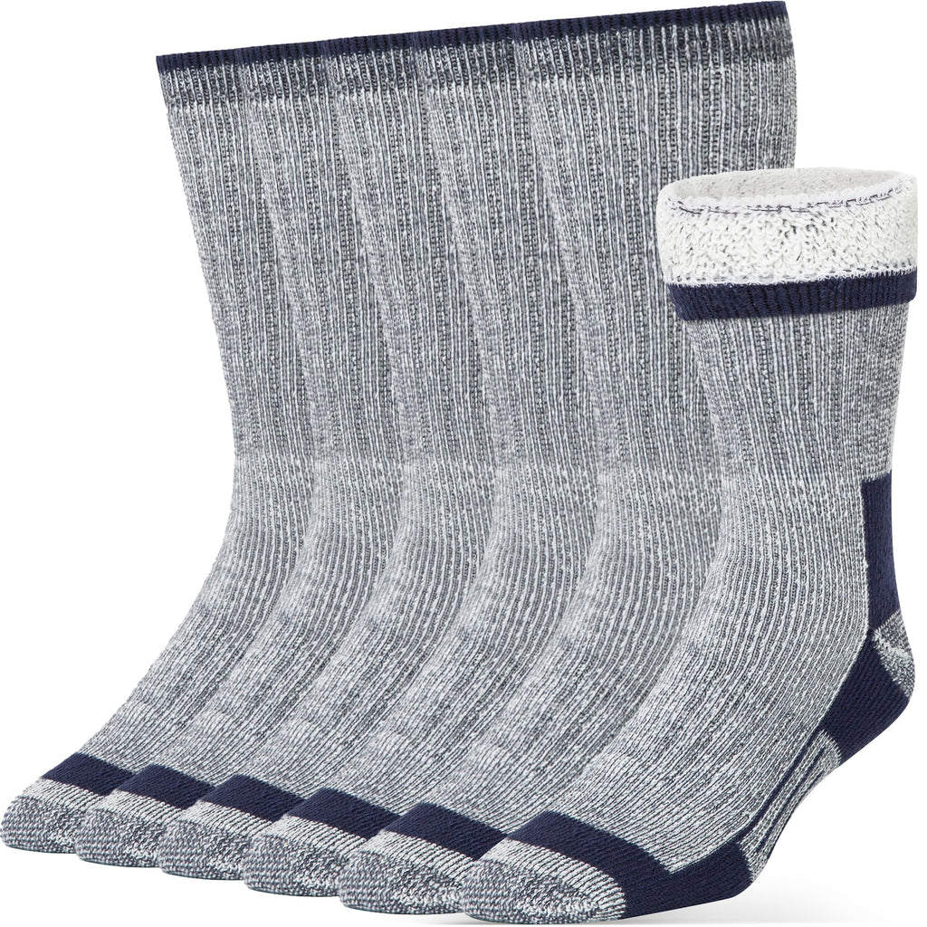 Alvada Merino Wool Hiking Socks Thermal Warm Crew Winter Boot Sock For Men & Women 3 Pairs