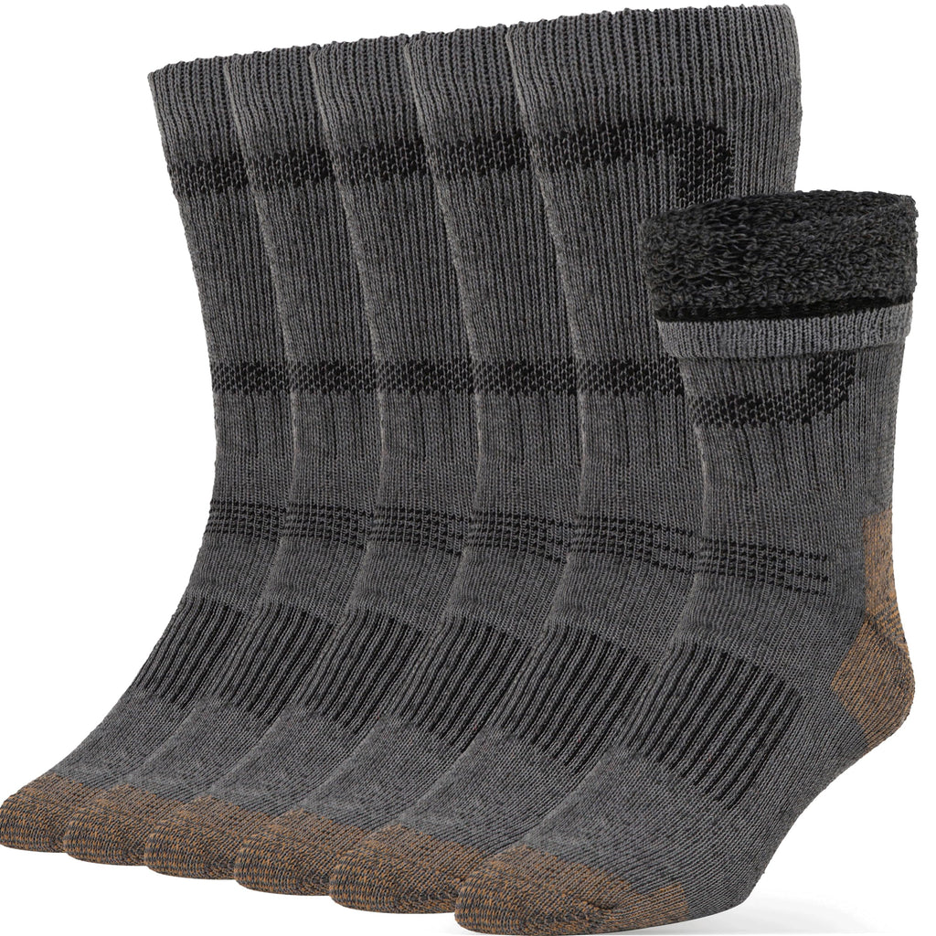 Alvada Merino Wool Hiking Socks Thermal Warm Crew Winter Boot Sock For Men & Women 3 Pairs