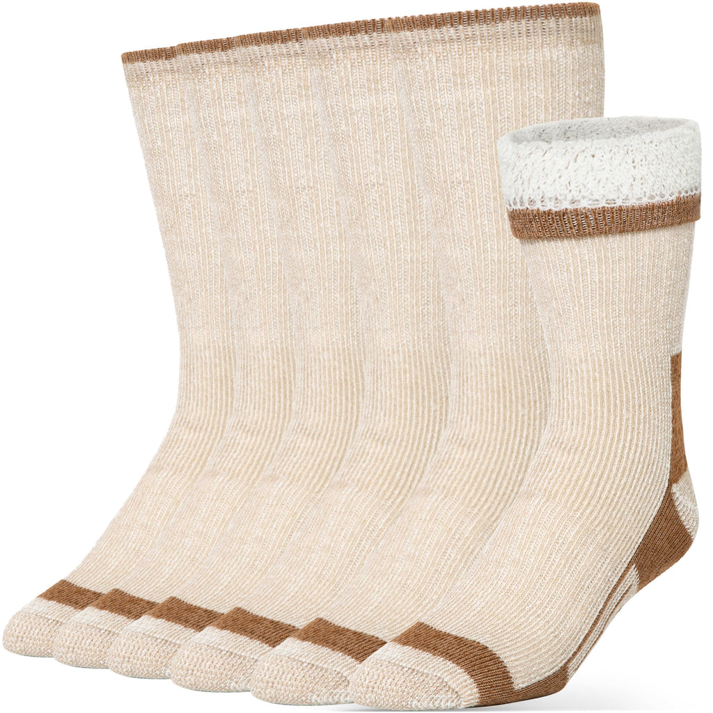 Alvada Merino Wool Hiking Socks Thermal Warm Crew Winter Boot Sock For Men & Women 3 Pairs