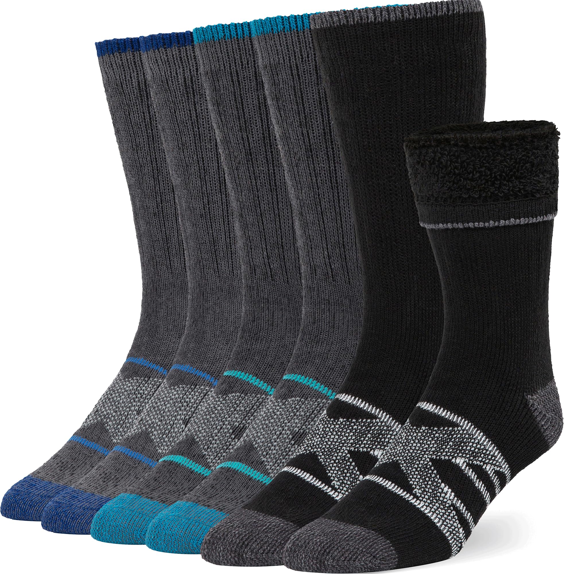 Alvada Merino Wool Hiking Socks Thermal Warm Crew Winter Boot Sock For Men & Women 3 Pairs